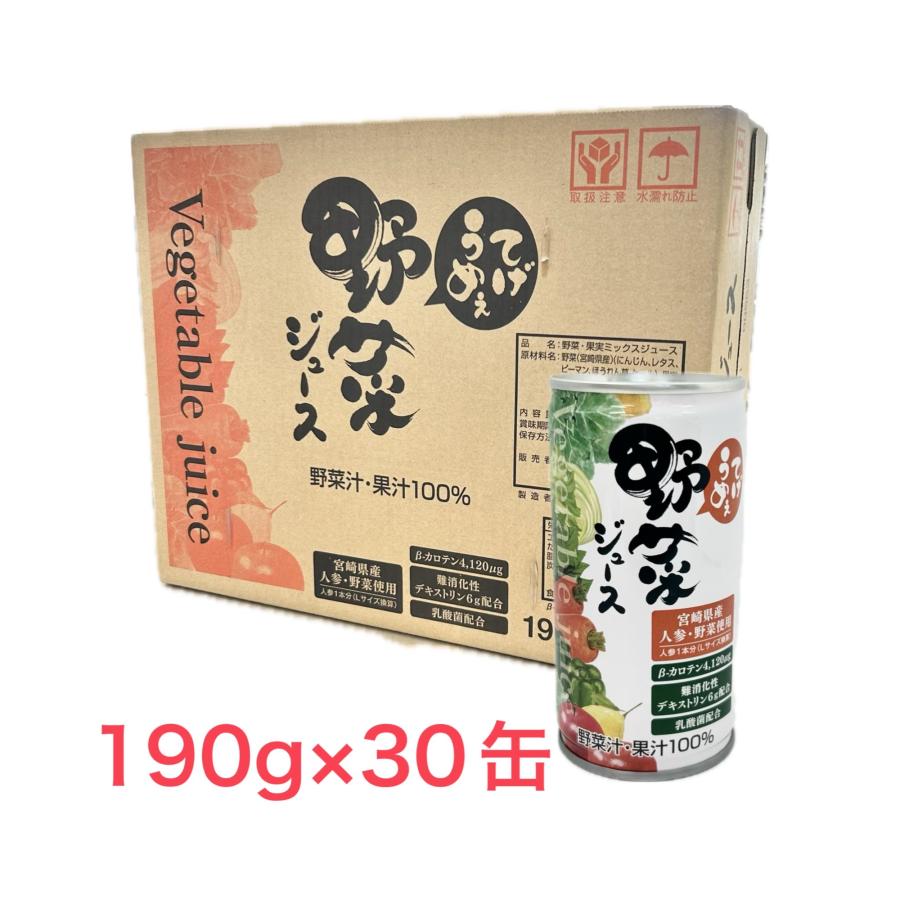 てげうめぇ野菜ジュース 190g×30缶 : 置き薬のトモエ Yahoo!店