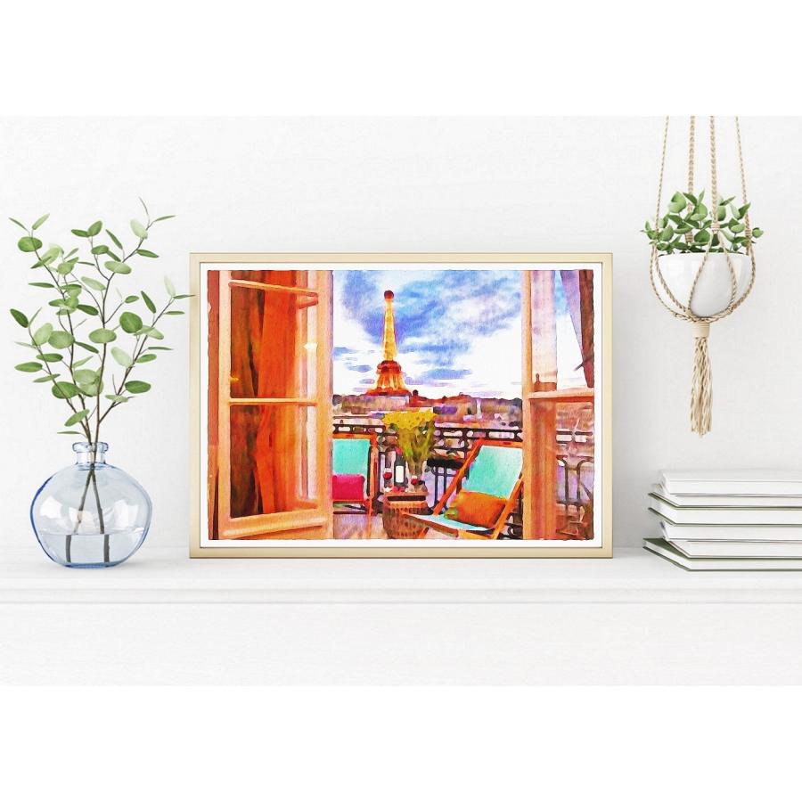 No4714 額装　ポスター　風景画　フランス　絵画　インテリア　送料無料 No4714 額装 ポスター 風景画 フランス 絵画 インテリア 送料