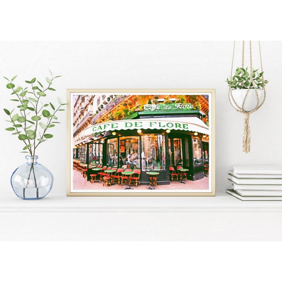 インテリアポスター フランス パリの風景 デジタルアート