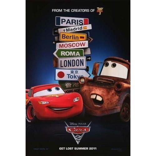 映画ポスター カーズ 2 Cars 2 ディズニー 27 40inc 68 9 101 6cm Us版 両面印刷 Ds1 Mp Tomohochikaze 映画ポスター 通販 Yahoo ショッピング