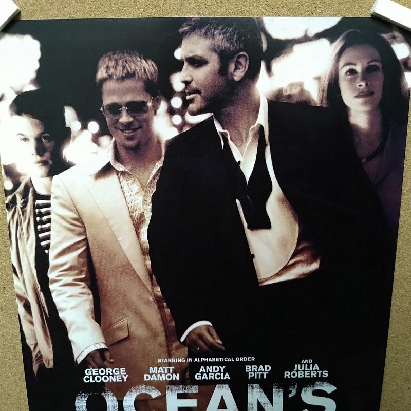 オーシャンズ 11 映画ポスター US版 黒フレーム付き A3サイズ mi2