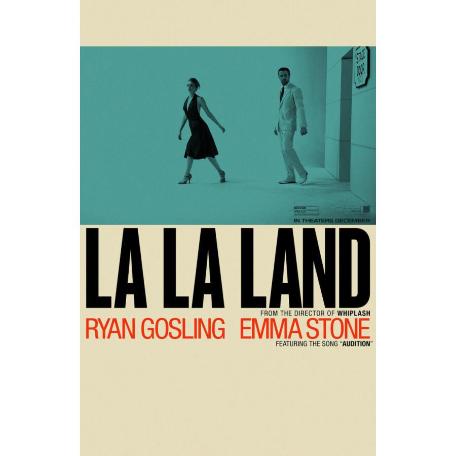 ❗超希少❗【映画館用両面印刷】ラ・ラ・ランド USオリジナルポスター ララランド 映画ポスター LaLaLand US版 13×20インチ (33×50.8cm