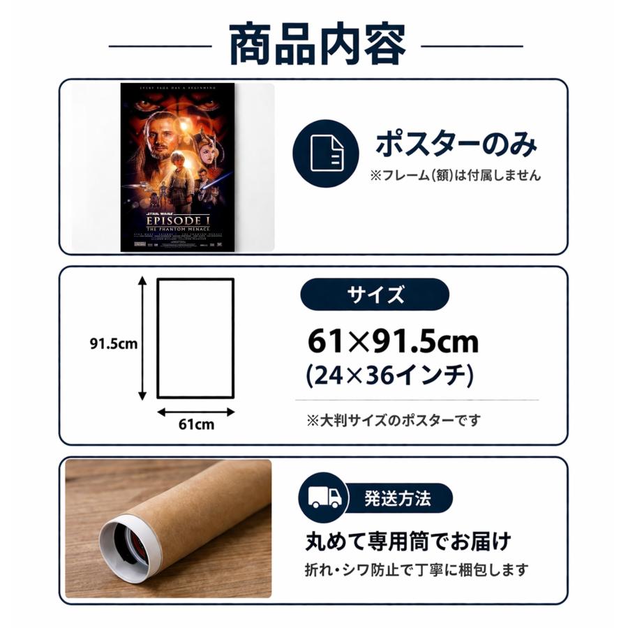スターウォーズ 映画ポスター エピソード 1 ファントムメナス US版 24