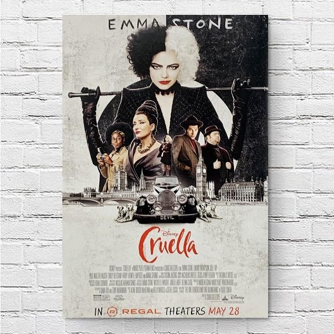 クルエラ アメリカ版ポスター 映画館 クルエラ 映画ポスター Cruella ディズニー US版 11×17インチ (27.9