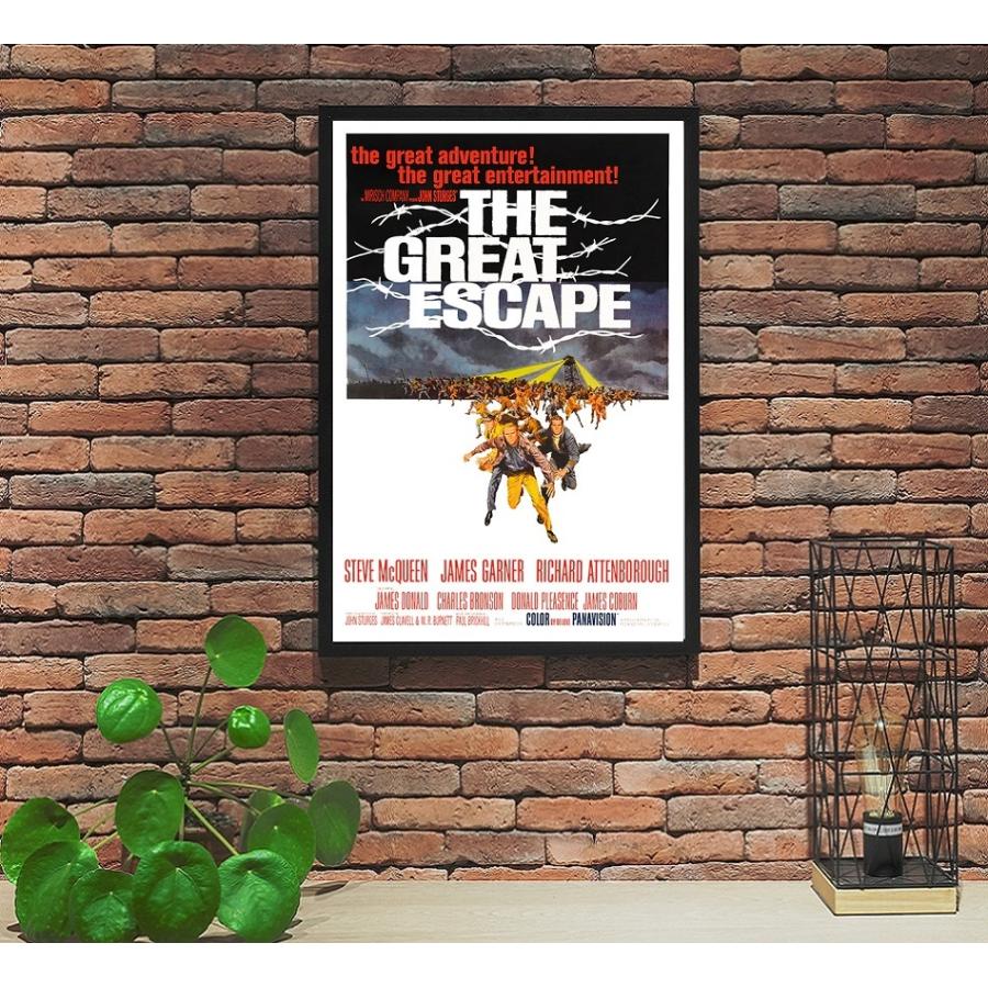 額装品 スティーブ・マックイーン 大脱走 ポスター Steve McQueen Amazon.co.jp: 映画ポスター 大脱走 THE GREAT ESCAPE