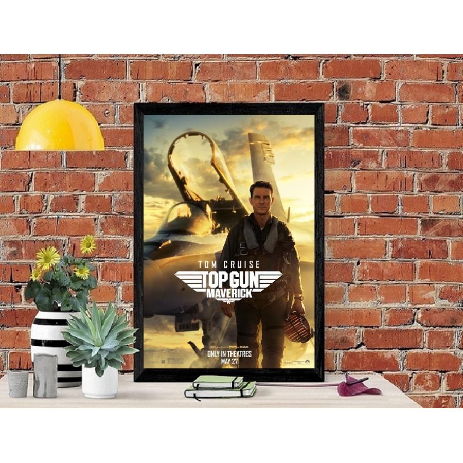 トップガン マーヴェリック 映画ポスター US版 黒フレーム付き A3