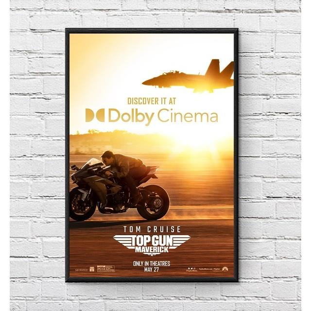 映画ポスター トップガン マーヴェリック US版 黒フレーム付き