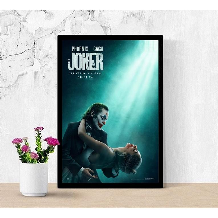 ジョーカー フォリアドゥ 映画ポスター US版 黒フレーム付き A3