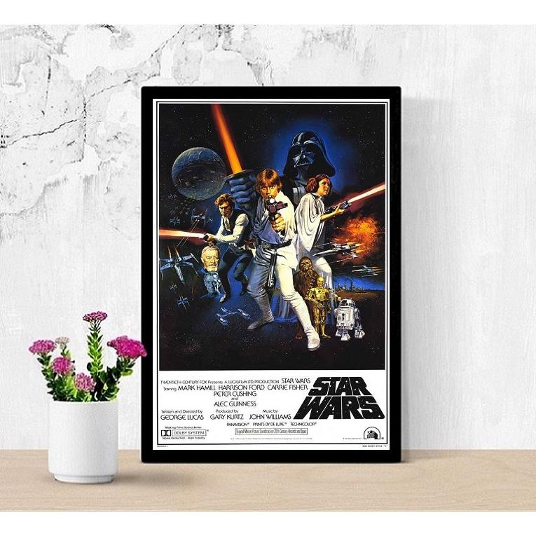 スターウォーズ エピソード4 映画ポスター 新たなる希望 US版 黒