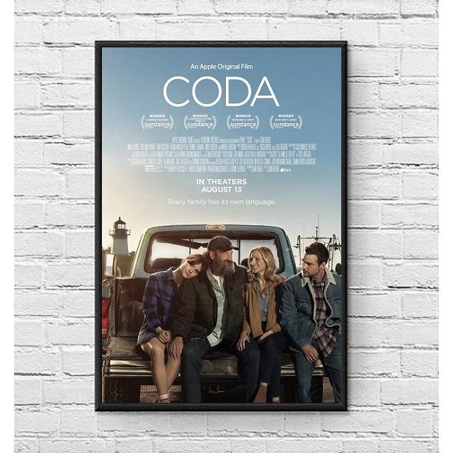 ❗超希少❗【映画館用両面印刷】コーダあいのうた　オリジナルポスター Coda コーダ あいのうた 映画ポスター US版 黒フレーム付き A3