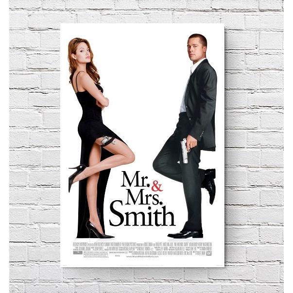 ミスターアンドミセススミス 映画ポスター US版 11×17インチ (27.9