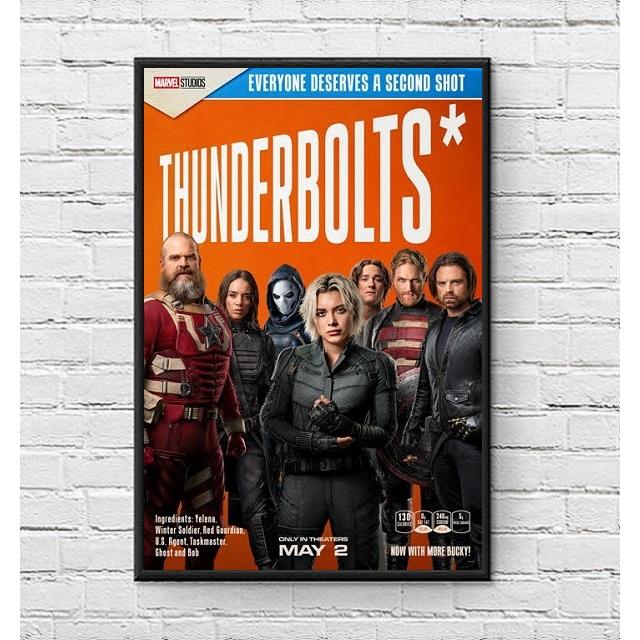 サンダーボルツ 映画ポスター US版 黒フレーム付き A3サイズ mi2