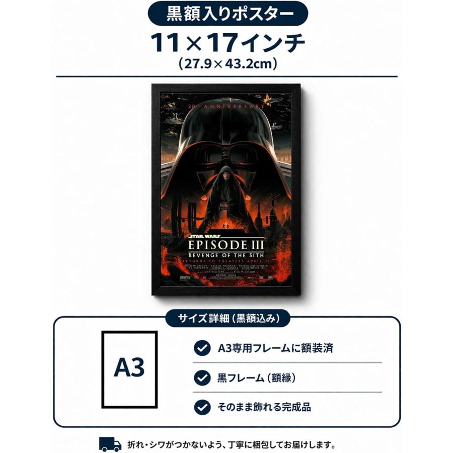 スターウォーズ エピソード 3 シスの復讐 映画ポスター 20周年記念