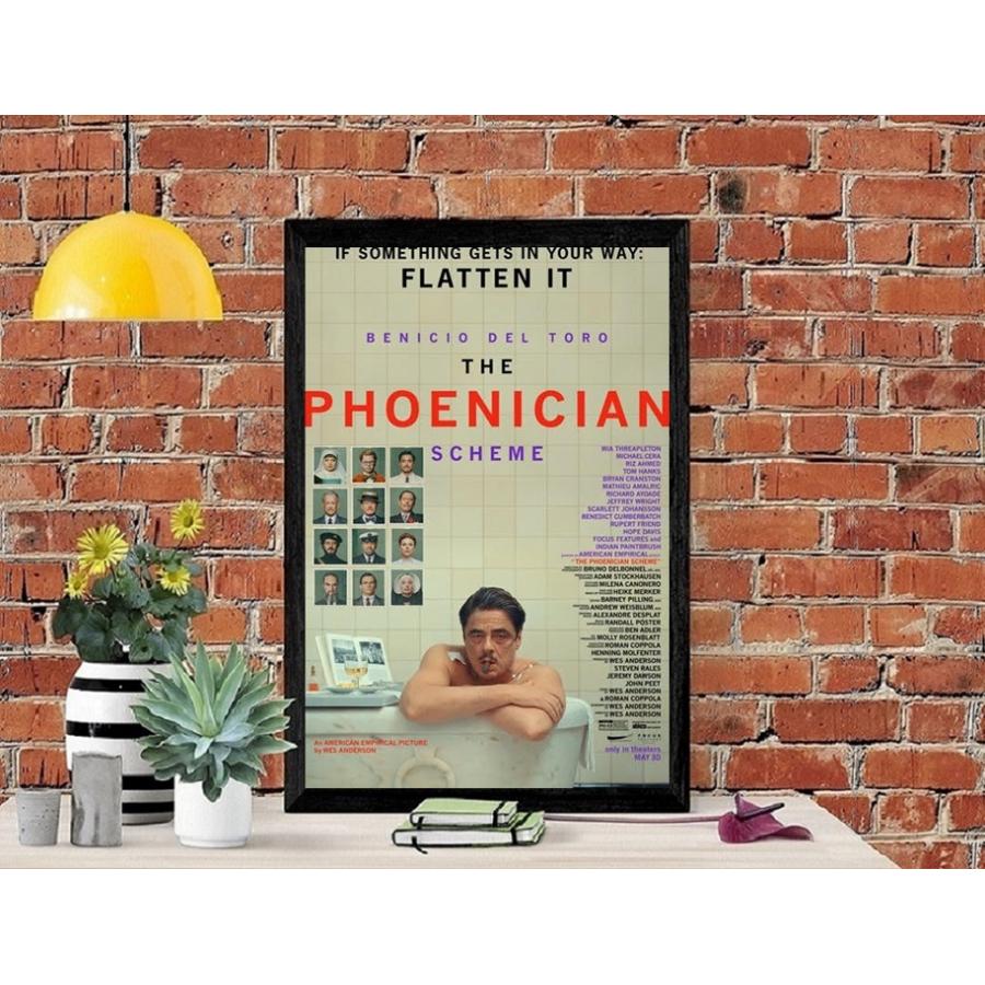 ザザコルダのフェニキア計画 映画ポスター US版 黒フレーム付き A3