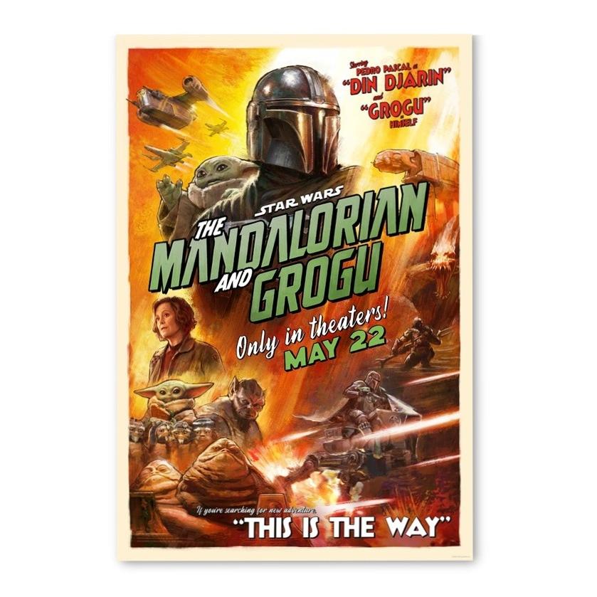 スターウォーズ マンダロリアン アンド グローグー 映画ポスター US版