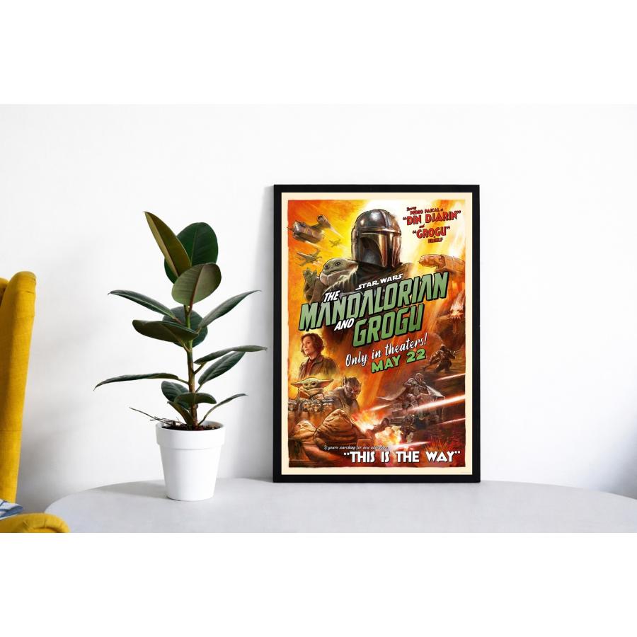 スターウォーズ マンダロリアン アンド グローグー 映画ポスター US版
