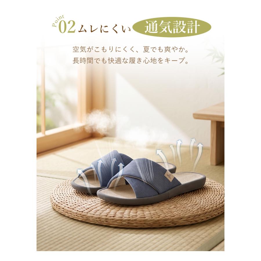スリッパ 夏用 夏 室内 麻 ルームシューズ 洗える  室内履き 軽量 蒸れない  メンズ レディース 静音 滑り止め 夏 低反発 リネン 洗える おしゃれ 夏スリッパ |  | 10