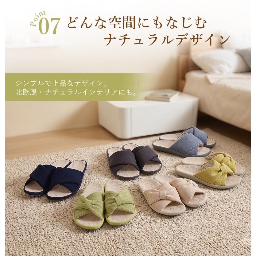 スリッパ 夏用 夏 室内 麻 ルームシューズ 洗える  室内履き 軽量 蒸れない  メンズ レディース 静音 滑り止め 夏 低反発 リネン 洗える おしゃれ 夏スリッパ |  | 15