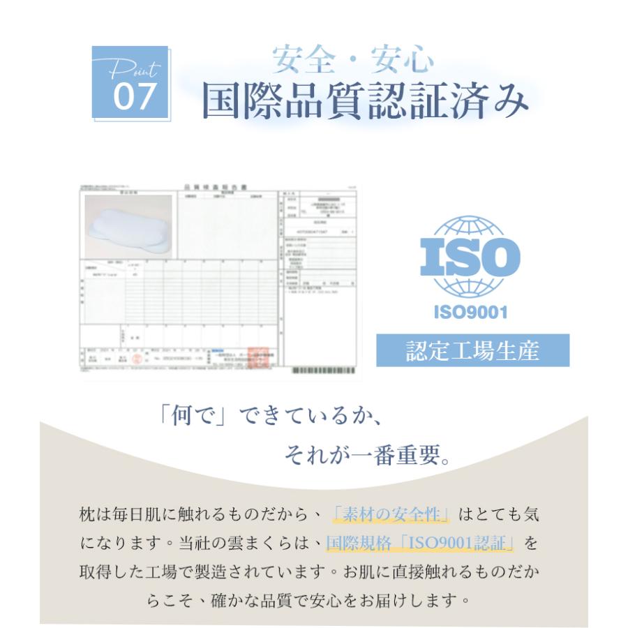 低反発枕 雲型 安眠枕 立体構造 シンプル 体圧分散 まくら 快適睡眠 快眠まくら クッション性 仰向け・横向きうつ伏せ対応   枕カバー 付 フィット 肩こり C101 |  | 10
