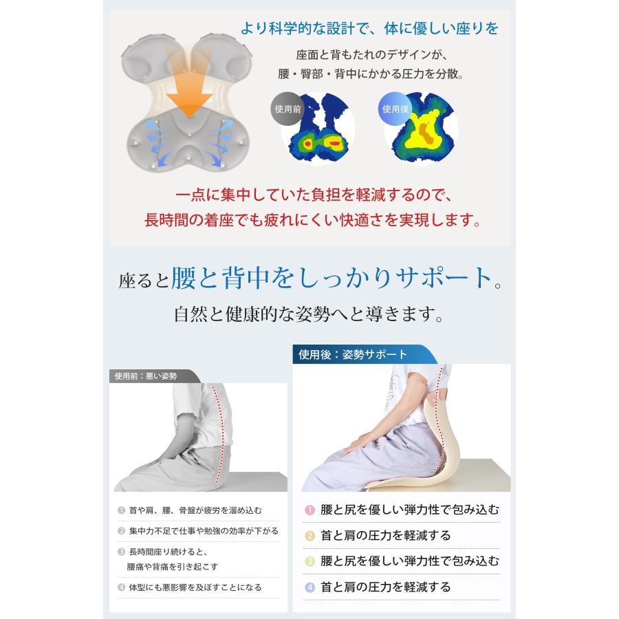 姿勢矯正椅子 姿勢サポートチェア チェアクッション 腰痛クッション 腰痛椅子 腰痛対策 骨盤サポート 姿勢が良くなる 背もたれ 腰当てクッション オフィス 勉強 |  | 02