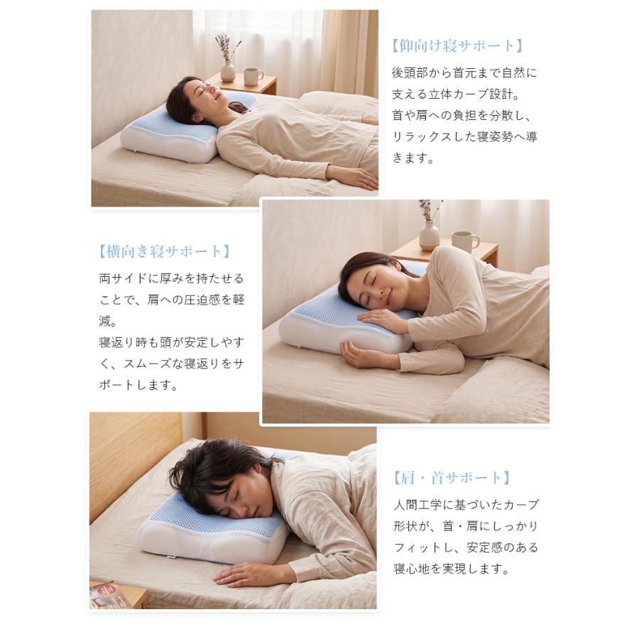 枕 快眠 氷枕 冷感枕 氷まくら ひんやり枕 アイス枕 安眠 夏 ひんやり 首を支える 安眠枕 低反発 接触冷感まくら カバー付き 冷感 暑さ対策 夏 肩こり |  | 08