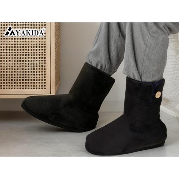 ルームシューズ もこもこ スリッパ 冬 暖かい 洗える ルームブーツ ボアスリッパ メンズ レディース 室内履き かかと付き 滑り止め 防寒 厚底 低反発 HS01 |  | 10