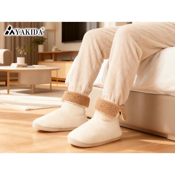 ルームシューズ もこもこ スリッパ 冬 暖かい 洗える ルームブーツ ボアスリッパ メンズ レディース 室内履き かかと付き 滑り止め 防寒 厚底 低反発 HS01 |  | 12