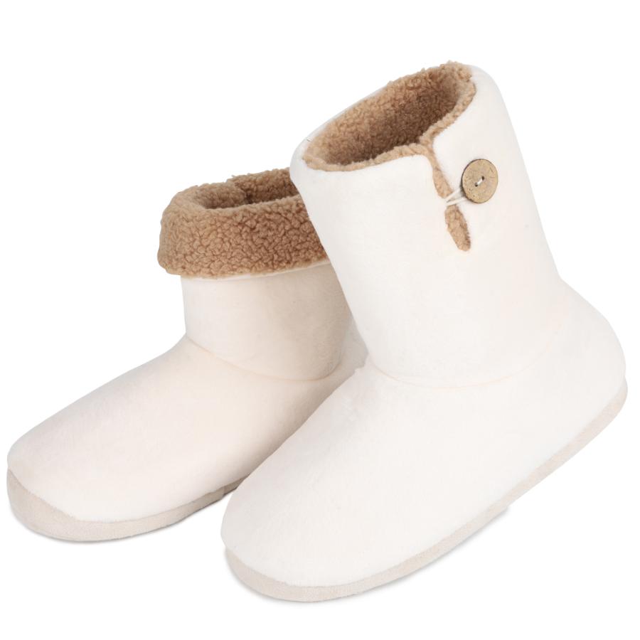 ルームシューズ もこもこ スリッパ 冬 暖かい 洗える ルームブーツ ボアスリッパ メンズ レディース 室内履き かかと付き 滑り止め 防寒 厚底 低反発 HS01 |  | 19