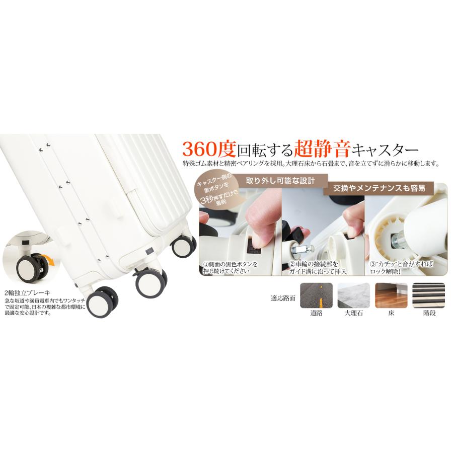 限定】500 円 OFFクーポン！スーツケース フロントオープン 片開き