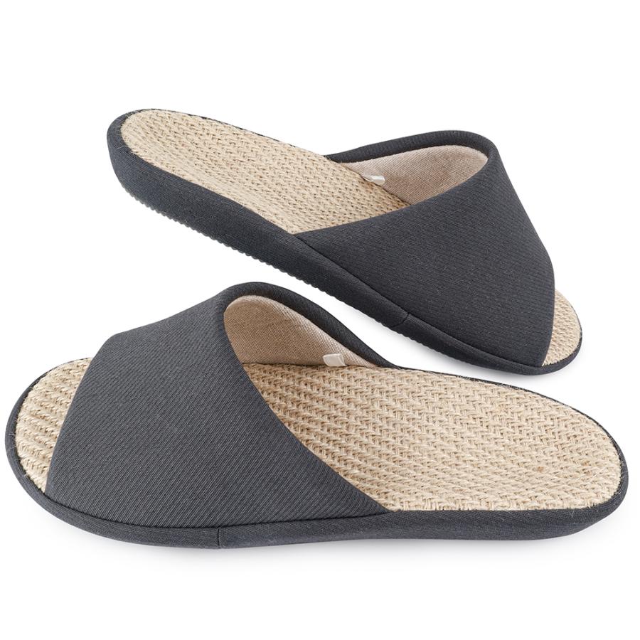 スリッパ 室内 軽量 麻 洗える ルームシューズ 室内履き 「天然黄麻×和風」 蒸れない 人間工学 メンズ レディース 静音 滑り止め 夏 低反発 TX-2501 |  | 13