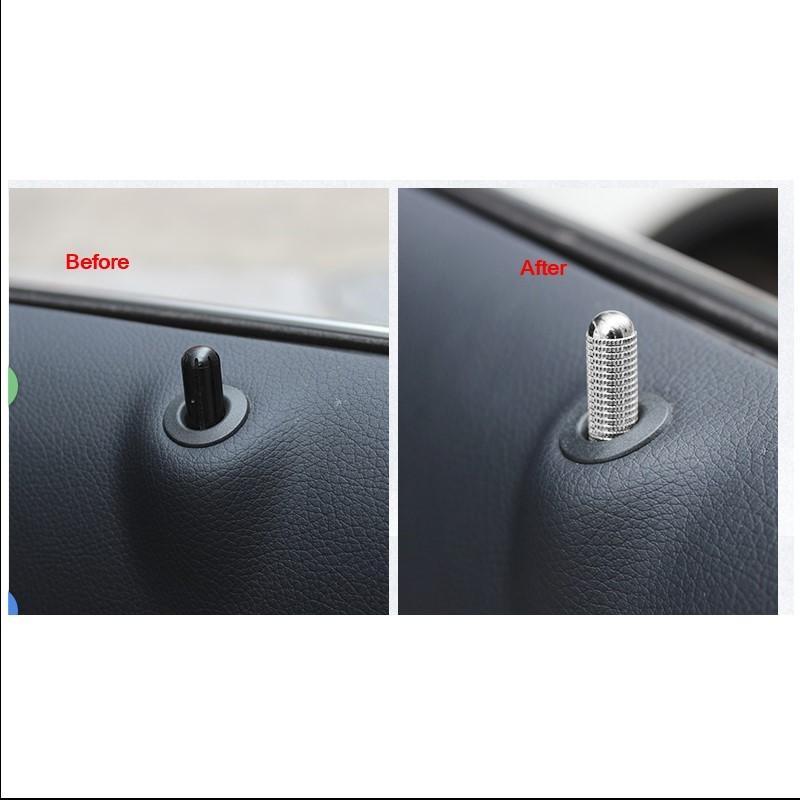 R230 SL ブラバス　ドアロックピン メルセデスベンツ アルミニウム ドアロックピン 9.52mm 銀 4本組