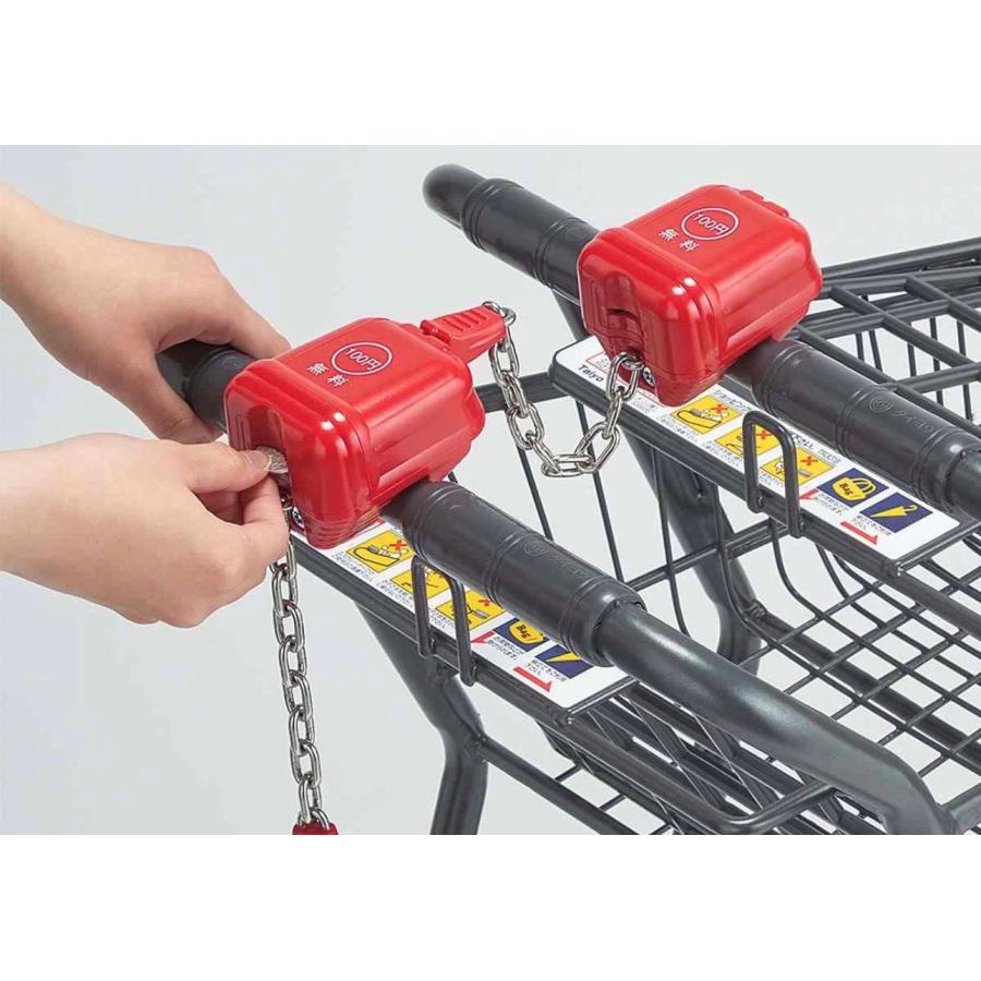 オーケー確認済！スーパー カート トークン キーホルダー 100円玉の