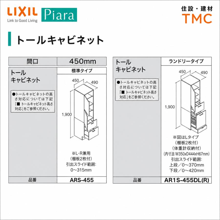 LIXIL（リクシル） ◇送料無料・メーカー直送◇W450 間口450タイプ