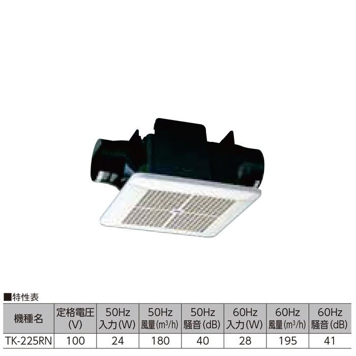 メーカー直送＞TK-225RN 天井用換気扇 2部屋 : 住設・建材 TMC - 通販