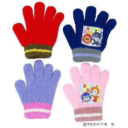 アンパンマン 手袋 ニット キッズ フリーサイズ 3才 国産 キッズサイズ レッド ネイビー パープル ピンク 左右色違い An Tomokuni トモクニ Online Shop 通販 Yahoo ショッピング