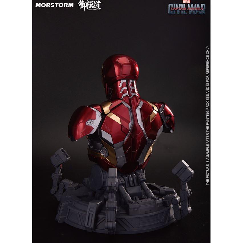 アイアンマン マーク46 MARK46 バストプラモデルキット MORSTORM＆御模道（E-Model）Iron Man MK46 胸像 組み立て式