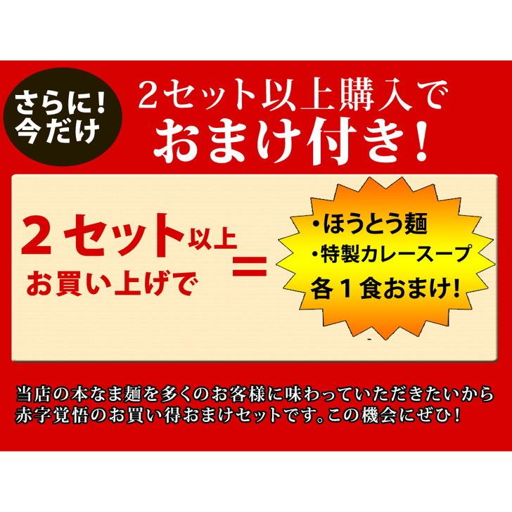 【大人気】送料無料 本なま麺　ほうとう　特製カレースープ　3食セット｜tomono-namamen｜05