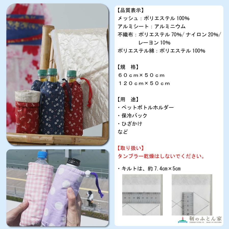 キルト芯 薄手 樹脂綿 アルミ 保温 シート 保冷 手芸用 日本製 洗える