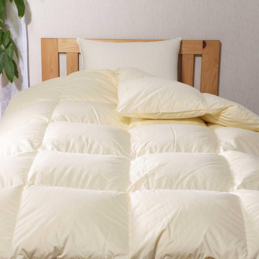 河田フェザー 臭わない 羽毛布団 クイーン 日本製 増量 1.7kg 国内洗浄