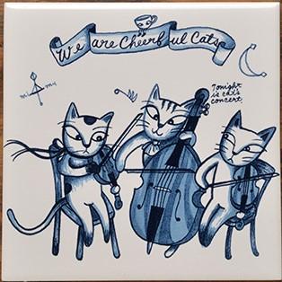 猫雑貨 猫柄 デザインタイル Shinzi Katoh シンジカトウ 選べる