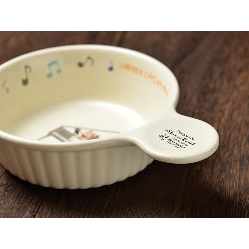猫雑貨 SHINZI KATOHデザイン アニーブンキャッツ 陶器のグラタン皿