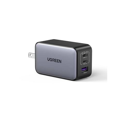 UGREEN Nexode 65W 急速 充電器 Type-C 3ポート【USB-C *2とUSB-A*1】PD3.0 PPS GaNII 折り畳み式 iphone17/16/15/MacBook/iPad/Galaxy/Android/PC/4（Yahoo!・トモポコYahoo!店）
