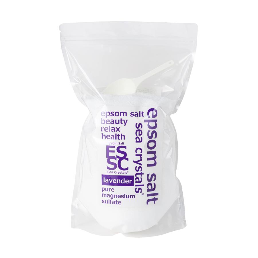 Sea Crystals(シークリスタルス) エプソムソルト ラベンダーの香り 2.2kg (浴用化粧品) Seacrystals 計量スプーン付（Yahoo!・トモポリYahoo!店）