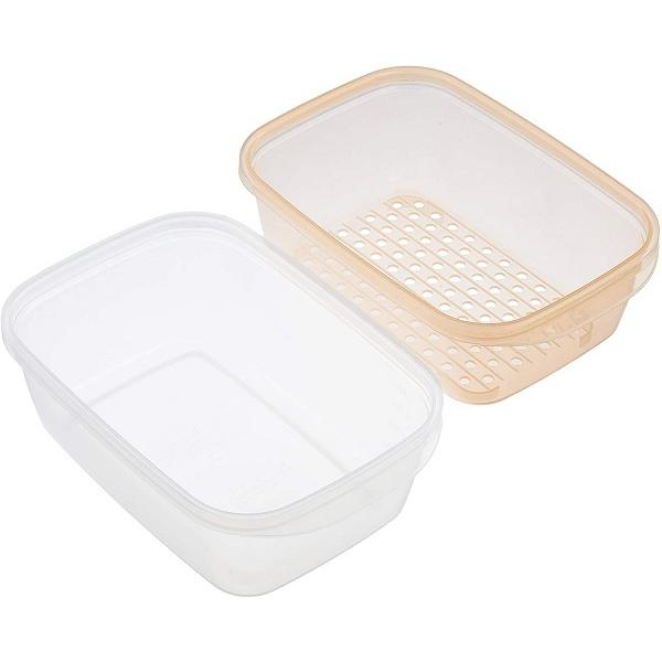 岩崎工業 茹でうま野菜 角型 A-043 YO オレンジ レンジ調理器具 保存