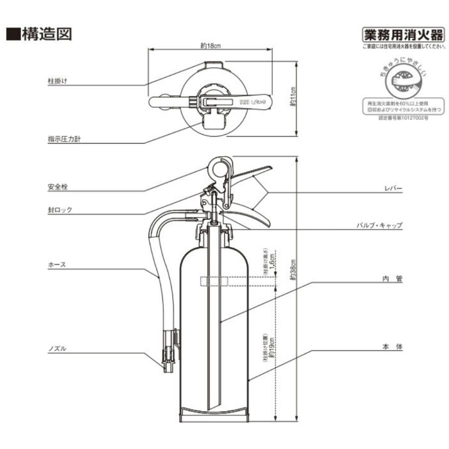消火器 1.2kg 蓄圧式 粉末 ABC 4型 2025年製 ヤマトプロテック 消火器 1.2kg 蓄圧式 粉末 ABC 4型 2025年製 ヤマトプロテック