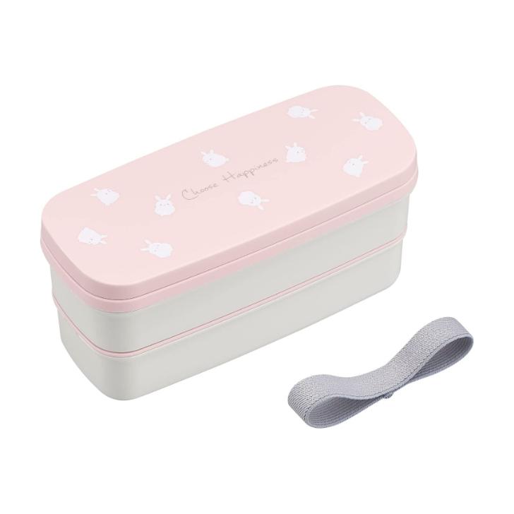 OSK ランチボックス お弁当箱 2段 640ml 箸付 ベルト付 抗菌 OSK ランチボックス お弁当箱 2段 640ml 箸付 ベルト付 抗菌