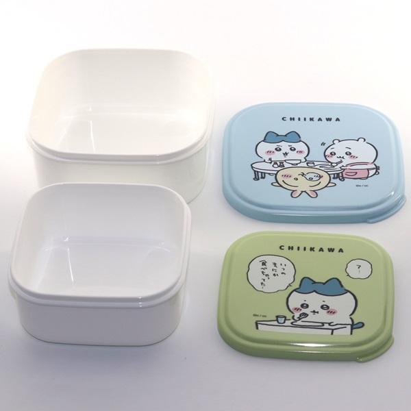 専用！タッパーウエア OSK（オーエスケー） ちいかわ シール容器 2個セット 抗菌 ブルー