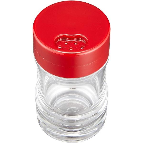 塩 胡椒入れ 調味料容器 塩・胡椒容器 90ml レッド 卓上小物 リス