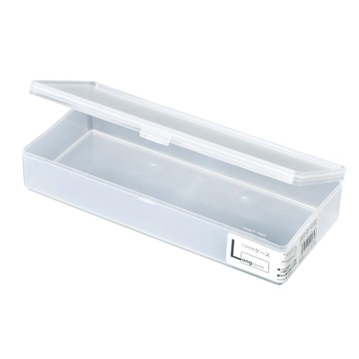 整理収納ボックス 6マス収納ケース 蓋付き 楽に選べる 32×32×12cm 収納ケース ヒマラヤ化学 フタ付きケース ロング クリア 日本製 ケース