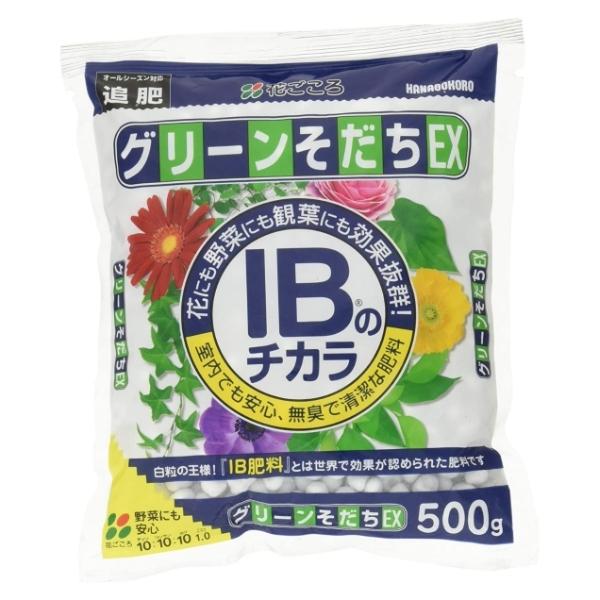 花ごころ グリーンそだちEX IBのチカラ 500g 肥料 粒状 無臭 元肥 追肥 の商品画像